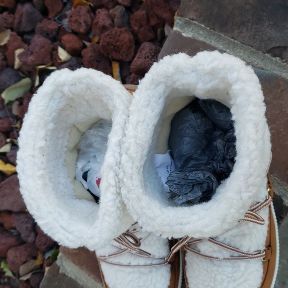 London Fog Womens Chelsea Faux Fur Platform Ankle Boots Size 6 Comfort Winter - Picture 16 of 16